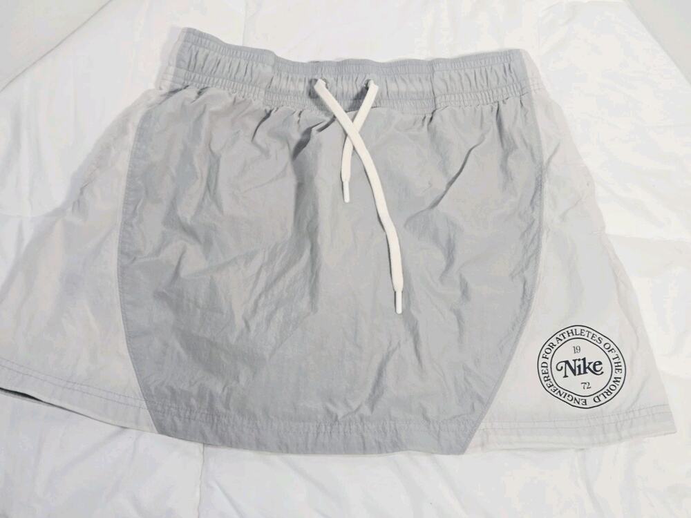 Nike Sz M Sportswear Heritage High Waisted Woven Mini Skirt Tennis Golf Training